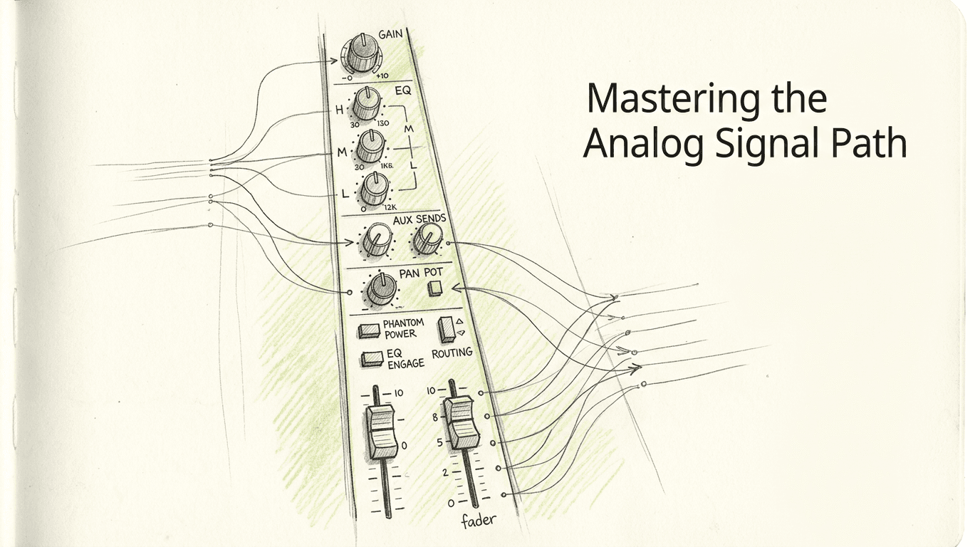 Signal Routing and Architecture in Professional Audio Mixing Consoles